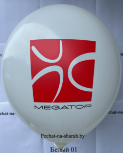 Воздушный шар с логотипом обувных магазинов MEGATOP